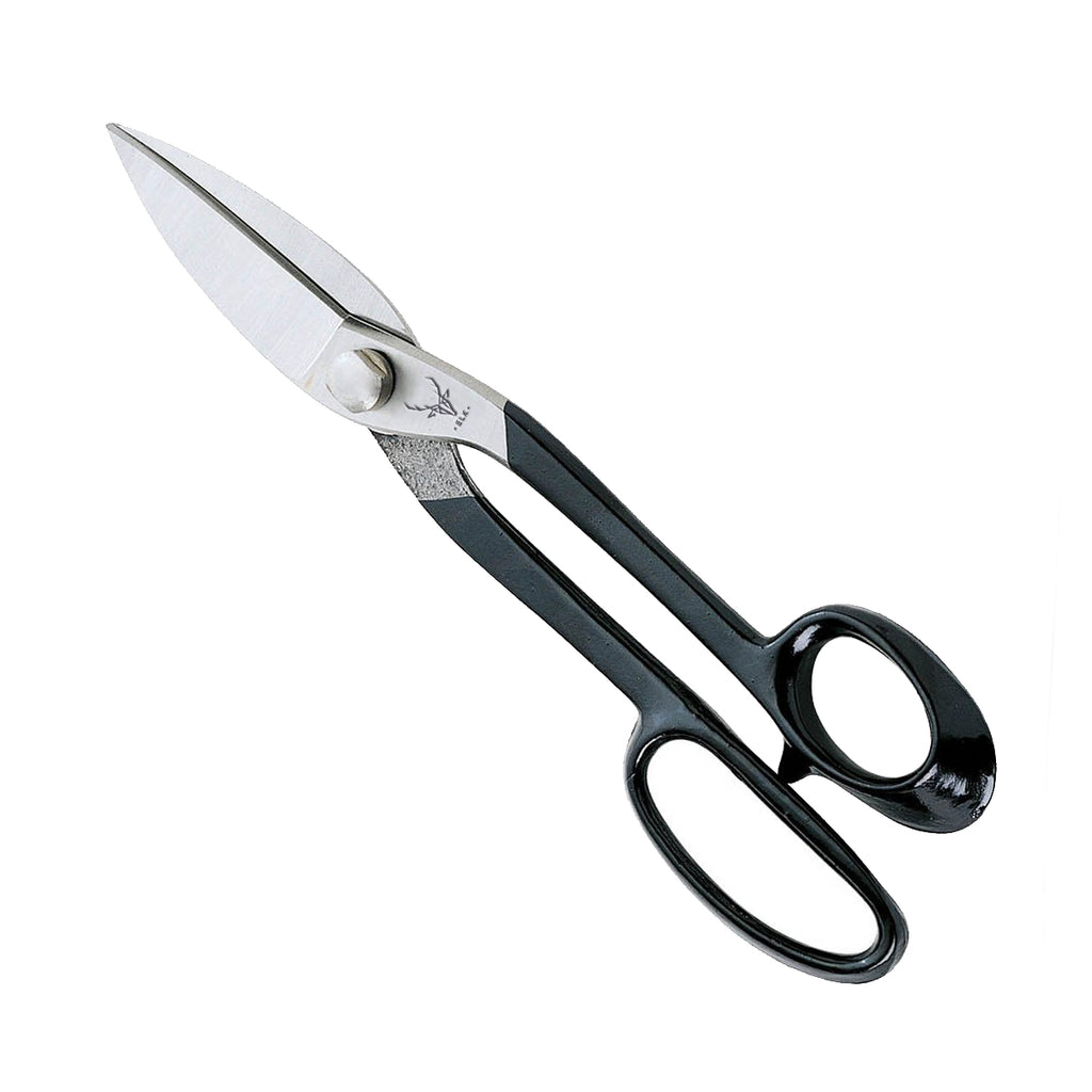 Left-handed fabric scissors, tailor's scissors, extra sharp cut, premium  textile scissors made of stainless steel with black lacquered handle for