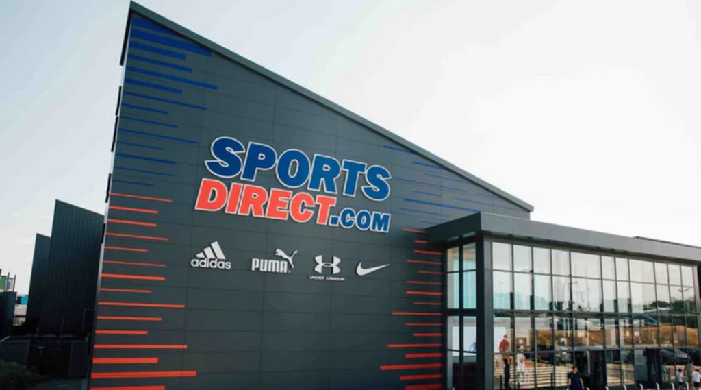 A storefront of sports retailer, Sports Direct