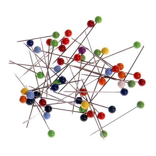 Assorted Coloured Head Pins