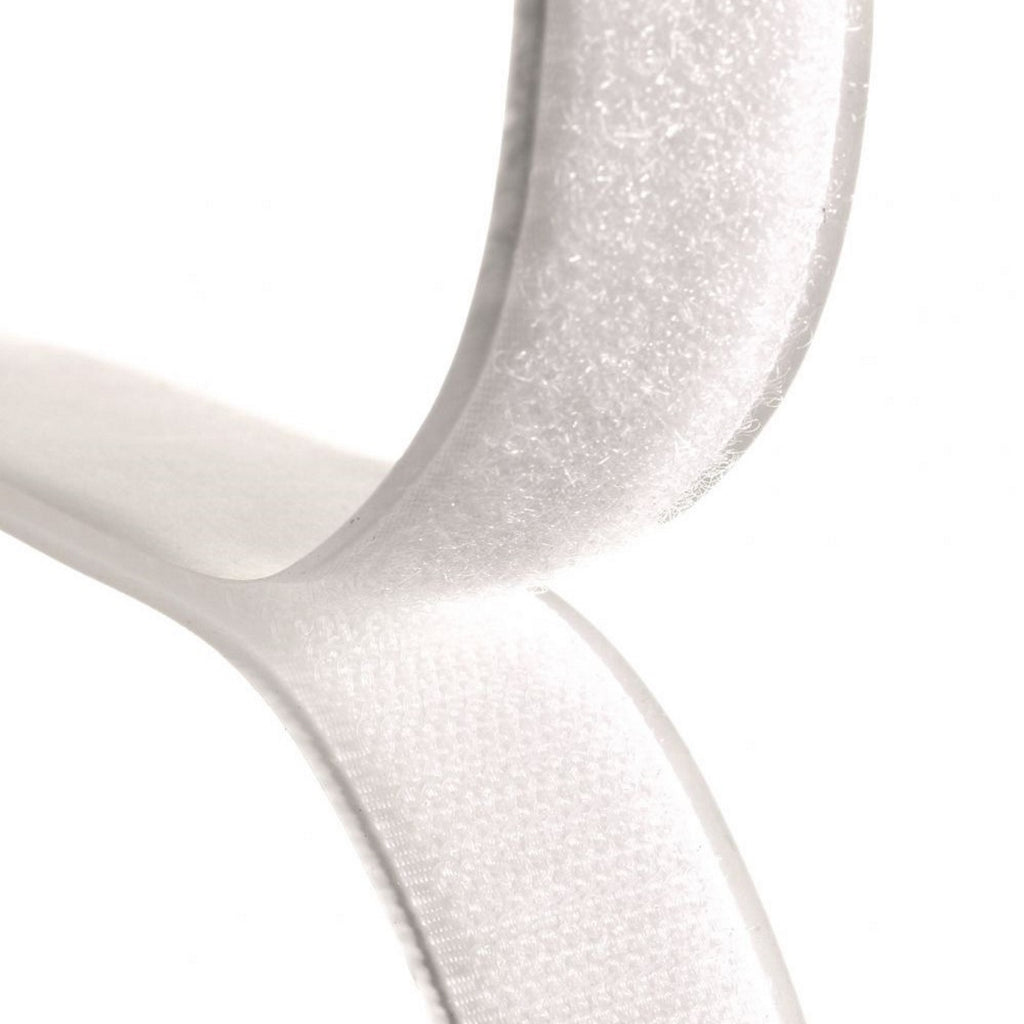 White Premium Adhesive Hook and Loop tape